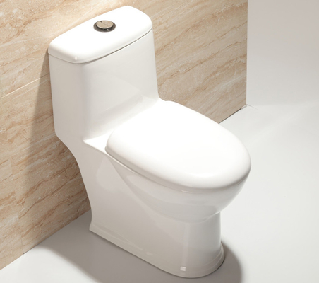 Bequeme einteilige Keramiktoilette, einfache Reinigung, antibakteriell