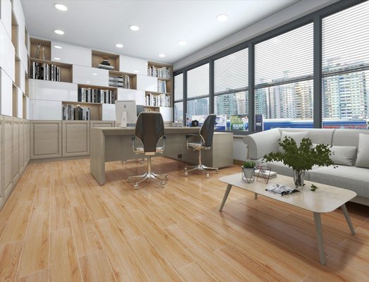 150x900mm matte Holz-Porzellanfliesen in Khaki-Braun-Beige