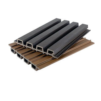 11x86 Fassadenelement-Holz-zusammengesetzte Nut-Planken-Plastikwand des Zoll-WPC innerhalb der roten Diele
