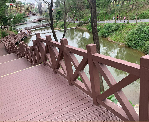 Zaun-Panel Protective Railings 2000x1200mm SGS WPC externes Brett für Garten-Technik