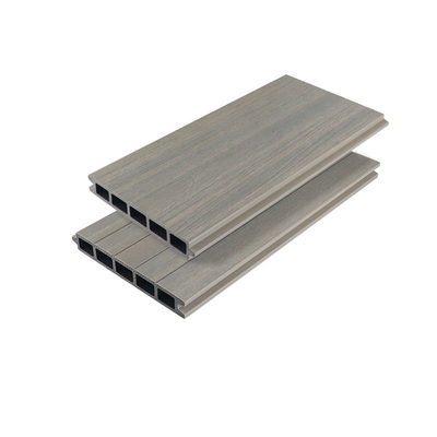 Leitschienen-PlastikGremium Terrassen-des im Freien rostfestes hölzernes Brett-170x24mm Gray Enclosure Fence WPC
