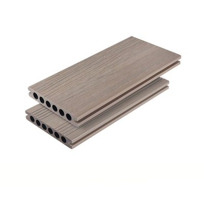 Kakifarbiges anti- Mehltau WPC Decking-Boden-Holz-zusammengesetzte Plastikbodenplatte 138x23mm außerhalb des Hof-Dekors