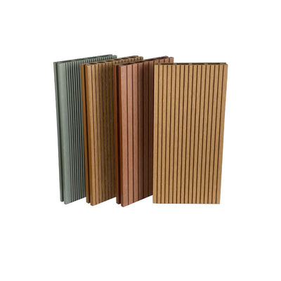Nicht- Beleg-Nut WPC Decking verschalt Gremiums-Straßen-Park-Technik-Boden-Planke im Freien 140x25mm Gray Tan
