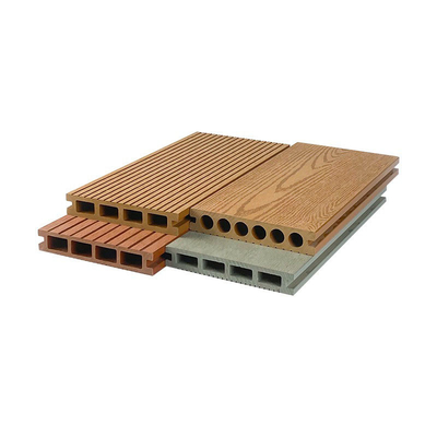 152x23mm WPC Decking-Brett-höhlen Außenbodenplatte für Baumaterialien runde Loch-Boden-Planke aus