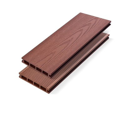 Feuerfester hölzerner Plastikbodenbelag-mit- verdrängte Kreisloch-Gehweg-Balkon-Platte im Freien 140x25mm