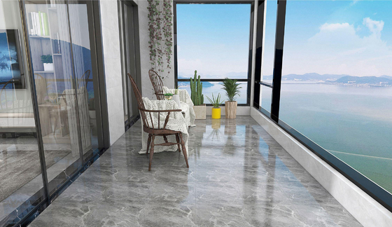 Marmor-Look Grau-Matte-Glasierte Keramik-Rustikafelder für das Innenbadezimmer und 400x400mm langlebige Wandfliesen für das Wohnzimmer
