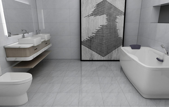 3~6% Wasserabsorption Rustikale Keramikfliesen Kochen Grauer Innenfußboden Glanzglas Matte