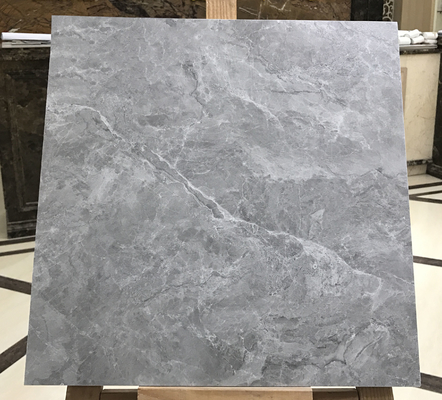 Matte Glas Grau 400x400mm Innenraum Keramische Rustikalfliesen Säurebeständigkeit und Marmor Aussehen Fliesen für Gebäude