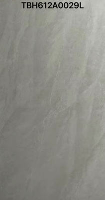 Graue polierte Glasfliesen 600x1200mm Innenfußbodenwandplatten