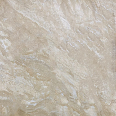 Innenwand Braun polierte Glas-Keramikfliesen und Innenboden Marmor-Look-Fliese für Büro 600x600mm