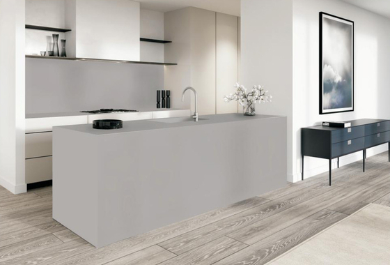 Kleine graue Sintersteinplatte 1600x3200x12mm Matte Schieferfrei