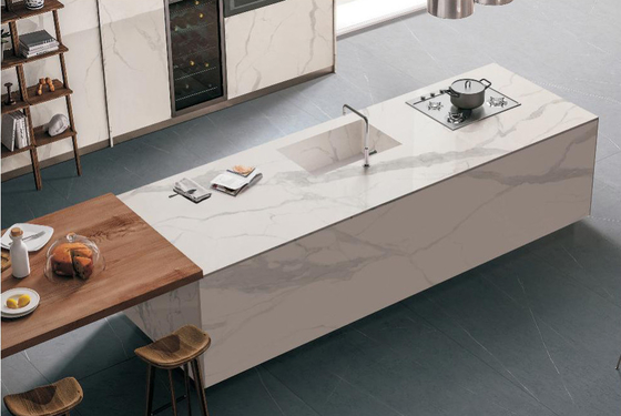 AAA Weiße Sintersteinplatte 1600x3200mm Matte Oberfläche