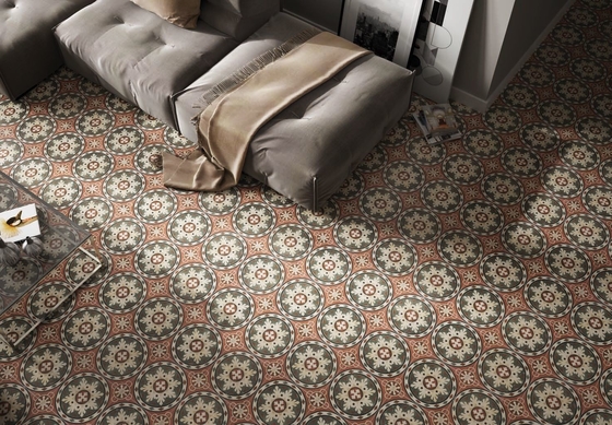 250x250mm Braune Keramik-Rustikfliese für Innenböden