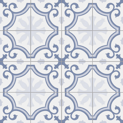 Blau-Weiß 250x250mm langlebige Boden-Keramik-Rustikafel für Balkon und Retro-Wandfelder für Küche