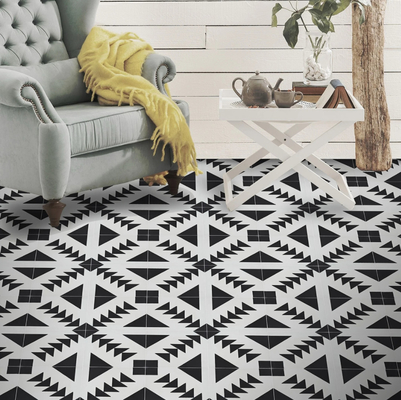 Schwarz Weiß Keramik Rustikal Fliese 20x20cm AAA Qualität Rutschfest