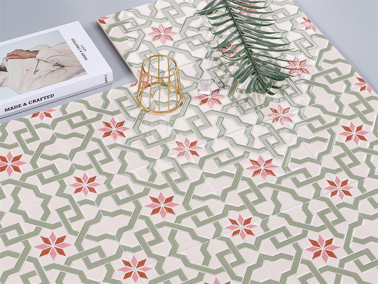 Dauerhafte 200x200mm Qualität AAA Keramik Rustikale Fliesen für Wohnzimmer und Beige und rosa Wandfliesen für Schlafzimmer