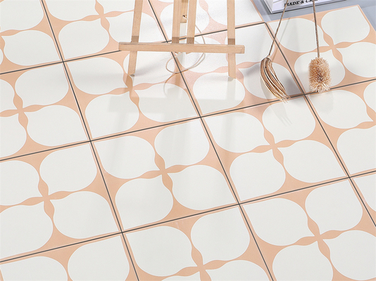 Umweltfreundliche Beige 200x200mm Boden und Wand Floret Keramik Rustikale Fliesen für Balkon und Bad