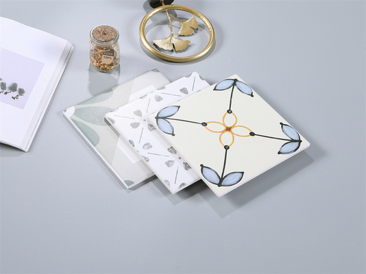 Atemberaubende Beige und Blau 20x20cm Feuerstein Innenwand Floret Fliesen für Balkon und Schlafzimmer 4 Stile