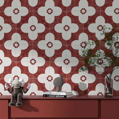 Rote 20x20cm Keramik Rustikal Fliese Innenboden Wand