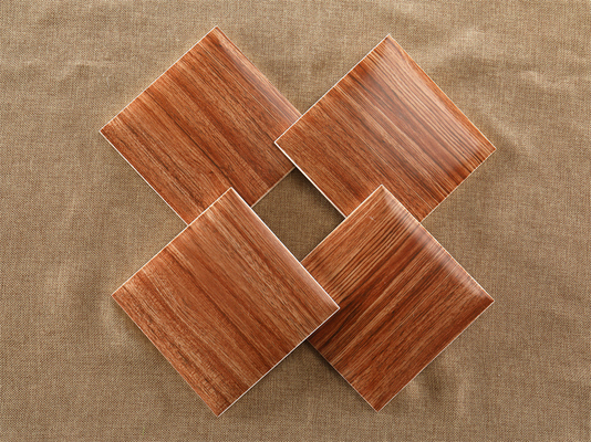 Braune 152x152mm Innenraum Keramik Wand Brotfliesen für Büro und Dekoration