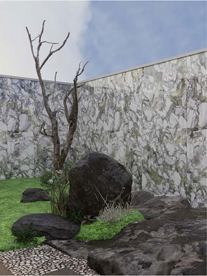 Luxus-Stein 600x1200mm Flachfläche Vollpolerierte Verglasung Außen Vorhang Wandfliesen Für Garten Und Terrasse