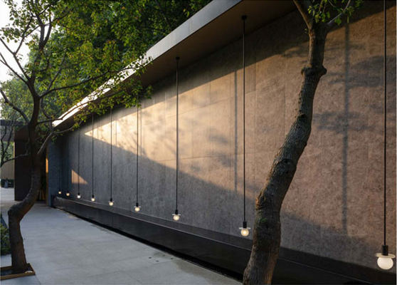 Abnutzungsbeständig Grau Matte Antike Außenvorhang Wand Hintergrund Fliesen 60x120cm Für Park Und Terrasse