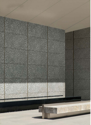Graue Lychee Busch-Hammered Finish Matt Vorhang Wand Porzellanfliese Für Einkaufszentrum 600x1200mm