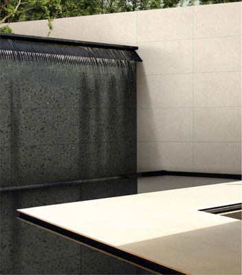 Schwarze 600x1200mm Halbpolierte Oberfläche Matte Vorhangwand Porzellanfliesen für Terrasse und Projekt