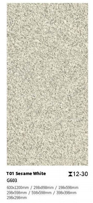 Weißgraue rutschfeste Bodenbelagfliesen für den Außenhof und den Balkon 600x900x30 mm