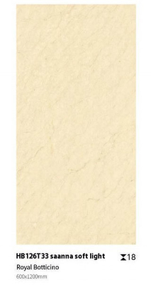 Gelb, rutschfeste, langlebige, glatte Bodenplatte 1200x600x18mm Vollkörper für Park