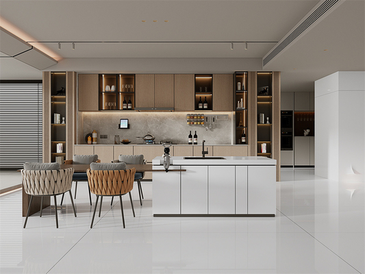 Ausgezeichneter moderner Innenfußboden 1420x2700mm Polierter weißer Sinterstein für Umbau und Balkon
