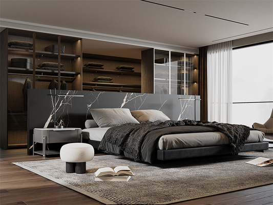 Schwarze 1420x2700mm Matt Sintersteinplatten für das Wohnzimmer