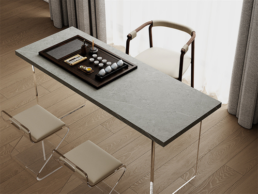 1420x2700mm Grau Matte AAA Sintersteinplatte für Arbeitsplatten