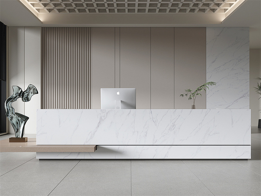 Modernes Weiß 1420x2700mm Innenfußboden Sintersteinplatten für Gebäude und Schlafzimmer