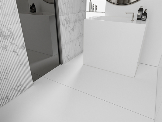 Reinweiß 1420x2700mm Matte Außenwand Porzellan Sintersteinplatte und große Platten für Dekoration und Esszimmer