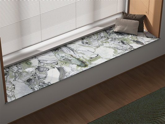 Innenwand Marmorplatten und abnutzungsbeständige 160x320cm Porzellan Sintersteinplatten für das Wohnzimmer