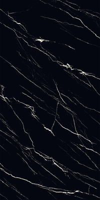 Schwarz 160x320cm Innenwand und Boden Matte Verglasung Porzellan Sinterstein Platte für Heimdekoration