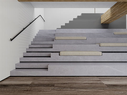 1600x3200mm Matt Gray Sintersteinplatte für das Esszimmer