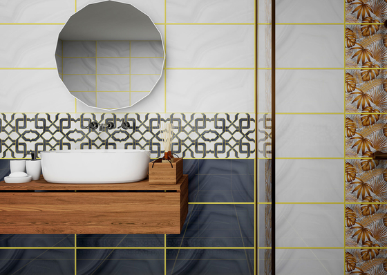 300x600mm Graue Wandfliesen und dekorative Keramikfliesen für Hoteldesign