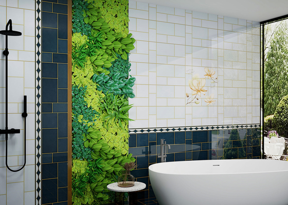 Wasserdichte 30x60cm dekorative Keramikfliesen und Innenwandfliesen für Badezimmerblau