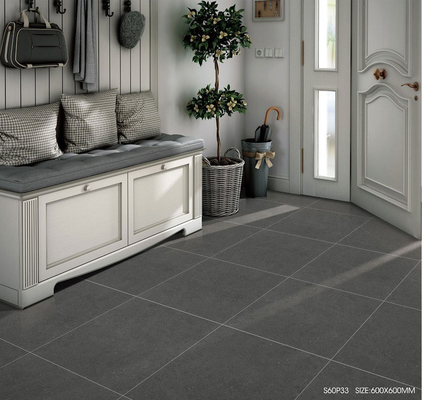 Texturvolle Fliesen und 600x1200mm dunkelgraue Matte weiche verglaste Porzellanfliesen für Bad und Schlafzimmer