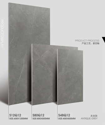 Antike Grau 60x120cm Weich verglaste Langlebige Innenfußboden Porzellan Texturfliesen Für Wohnzimmer