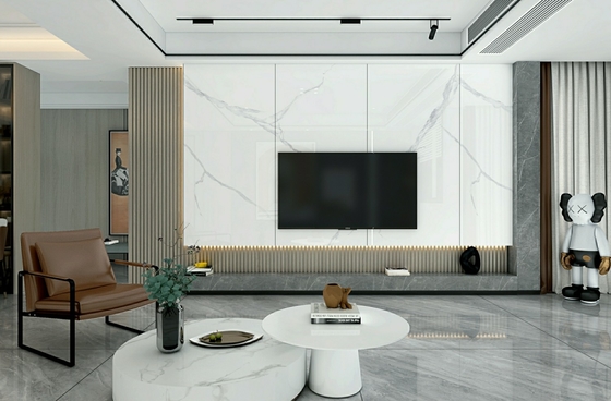 Grade AAA Säurebeständiges Innenfußboden Glaspoliertes Porzellan 900x1800x9mm Zur Dekoration