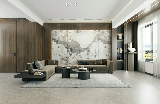 Weiß polierte, glasierte Porzellanfliese 900x1800mm für Boden und Wand