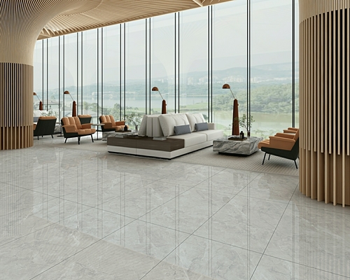 Anti-Slip No Fade Außen W.A 0,5% Boden Porzellan Verglasung poliert Fliesen 900x1800x9mm Für Einkaufszentrum und Küche