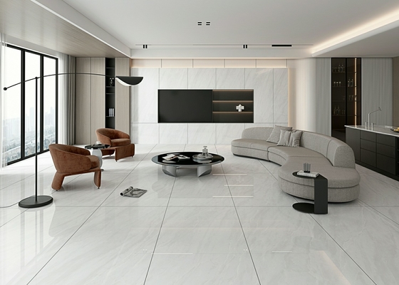 900x1800mm Graue, polierte, glasierte Porzellanfliese 0,5% W.A.