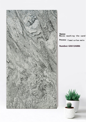 60x120cm Flamme Oberfläche Matte Graue Vorhang Wand Dicke Fliese Für Balkon ISO9001 Säurebeständigkeit
