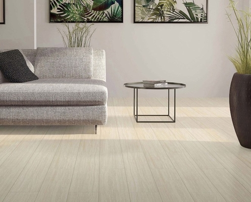 Gelb und Grau 200x1000mm Antibakterienholzporzellan Streifen Innenboden für Bad