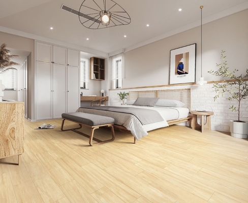 Umweltfreundliche 165x1000mm gelbe und braune Holzporzellanstreifen für die Küche