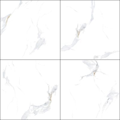 Carrara weiße polierte Porzellanfliesen 800x800mm rutschfeste